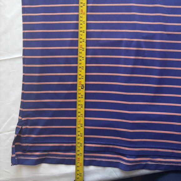 Peter Millar Summer Comfort Torrey Pines Golf Polo Orange Purple Clemson L - Picture 9 of 9